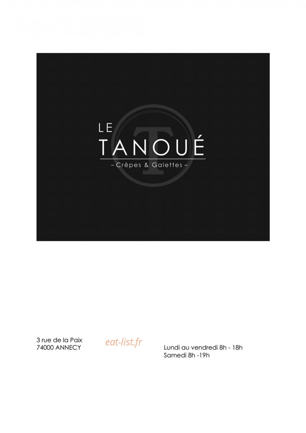 Le tanoué — carte page 1