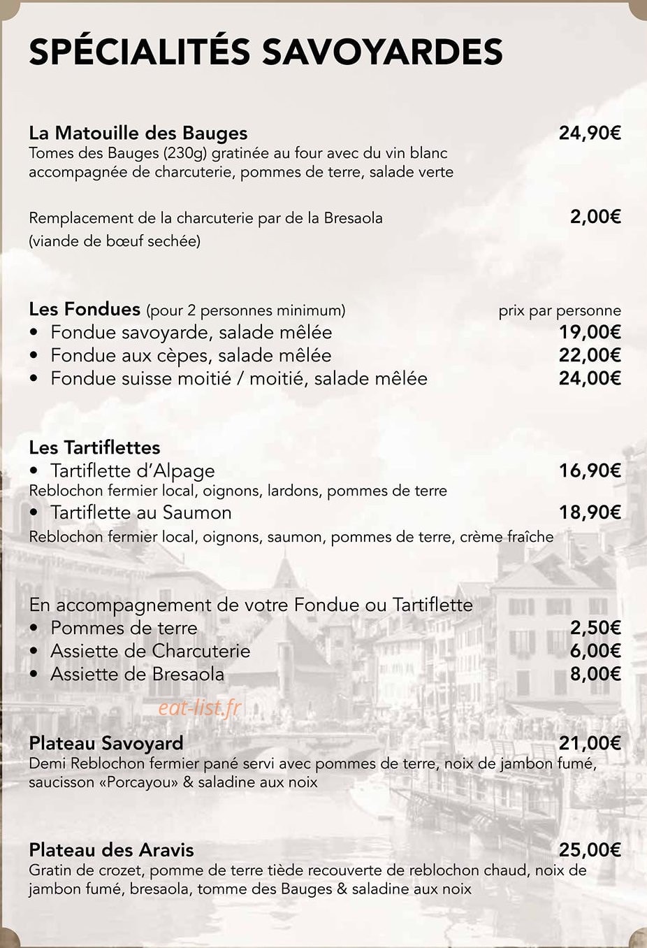 Le Vieil Annecy — carte page 5