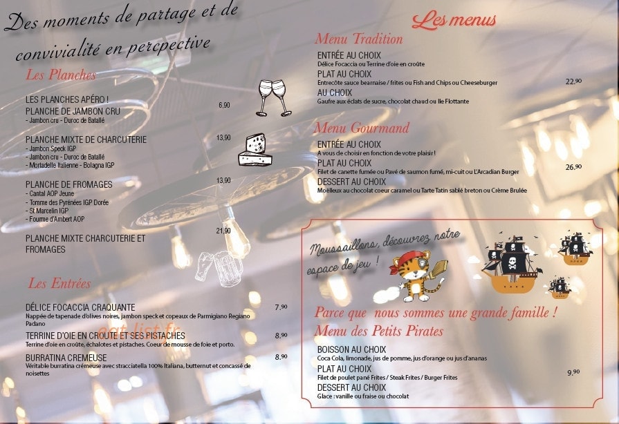Les Arcades — carte page 1