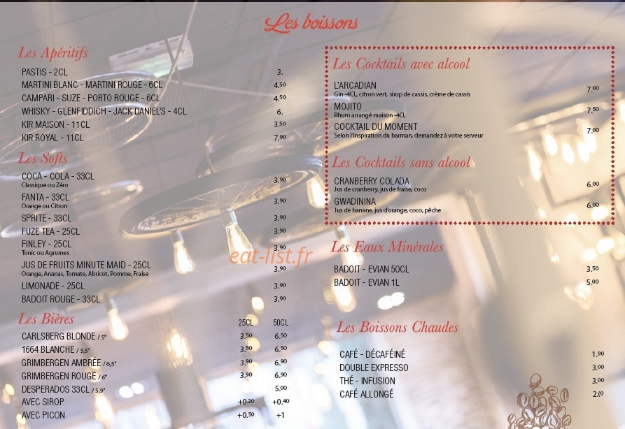 Les Arcades — carte page 4