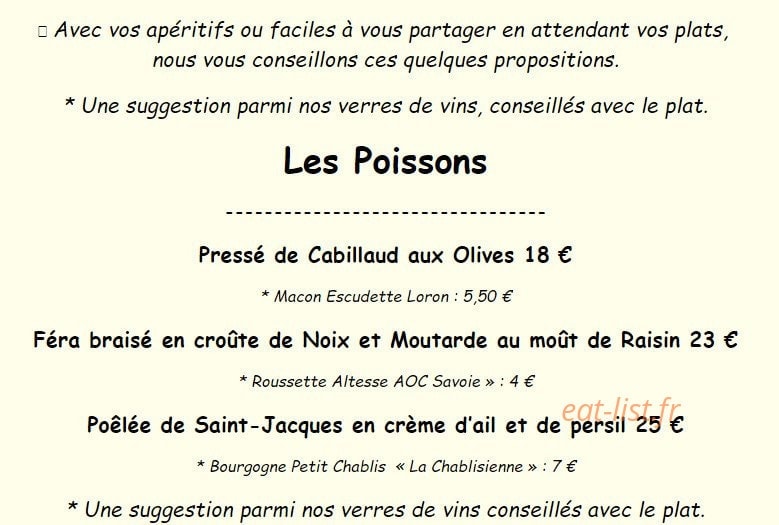 Les chineurs de la cuisine — carte page 2