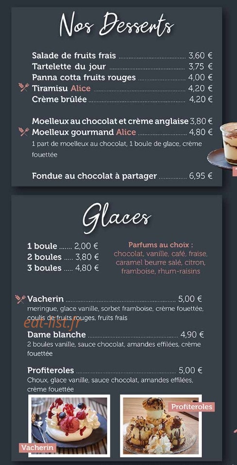 Les Comptoirs d'Alice — carte page 3