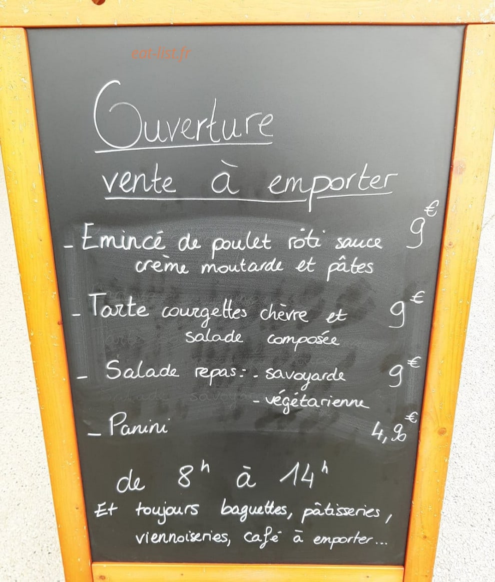 Les Gourmandises d’Alex — carte page 1
