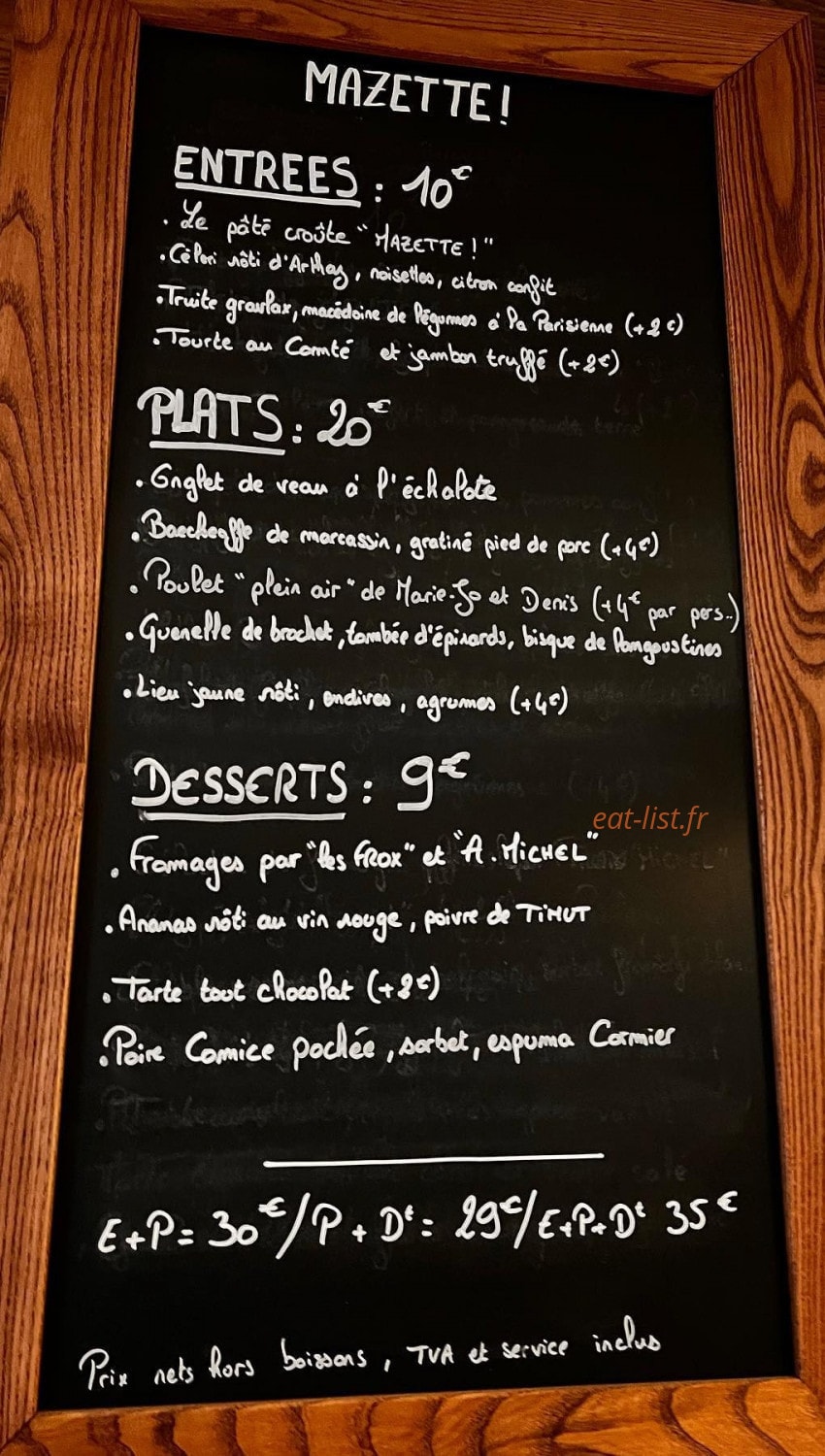 Mazette — carte page 1
