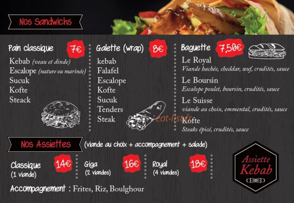 My Kebab — carte page 4