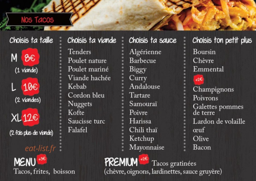 My Kebab — carte page 3