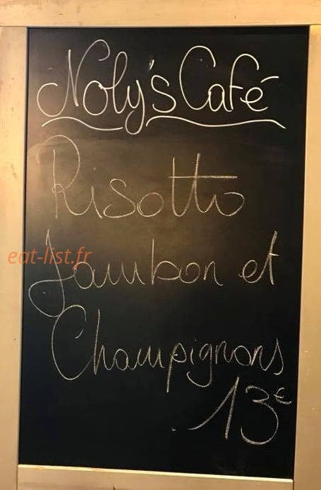 Noly's café — carte page 1