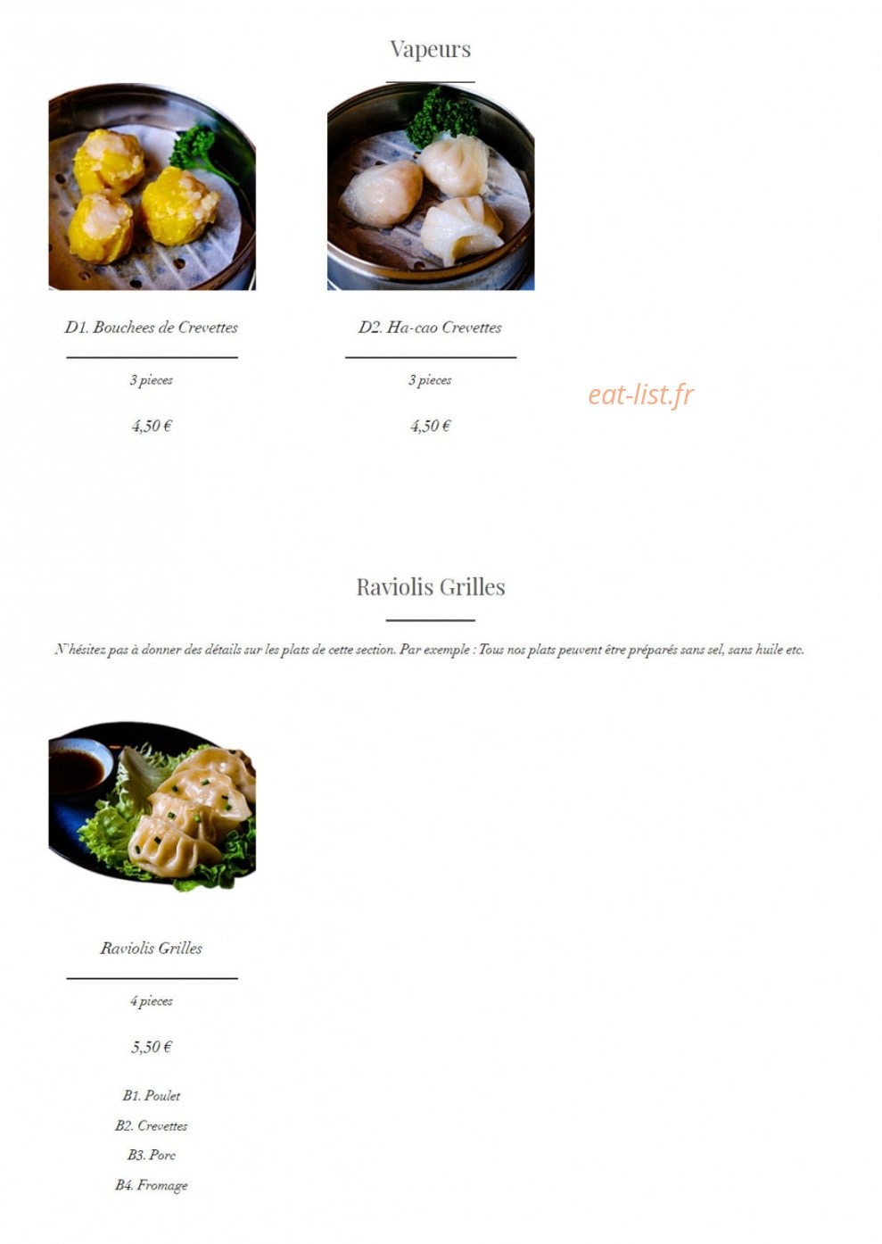 Nouilles nouilles — carte page 3