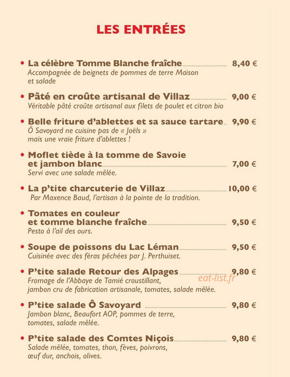Ô Savoyard — carte page 2