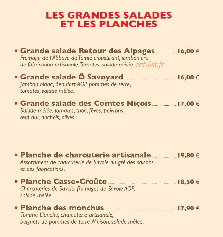 Ô Savoyard — carte page 4