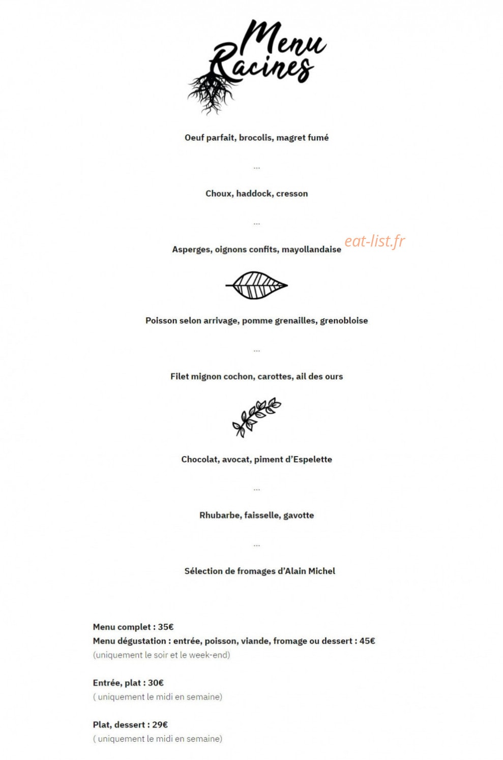 Racines — carte page 1