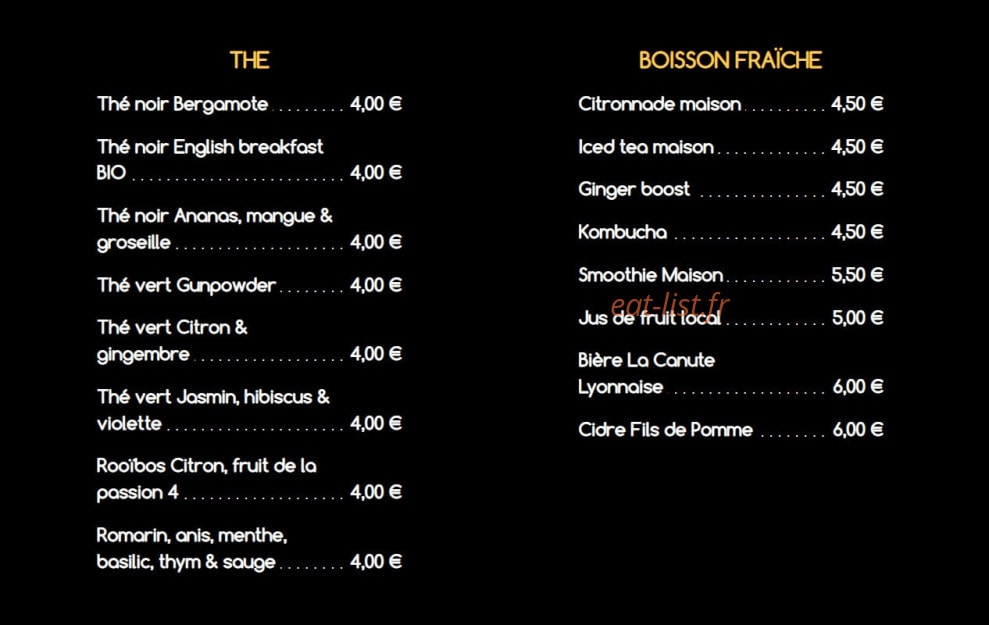 Slake Coffee — carte page 5