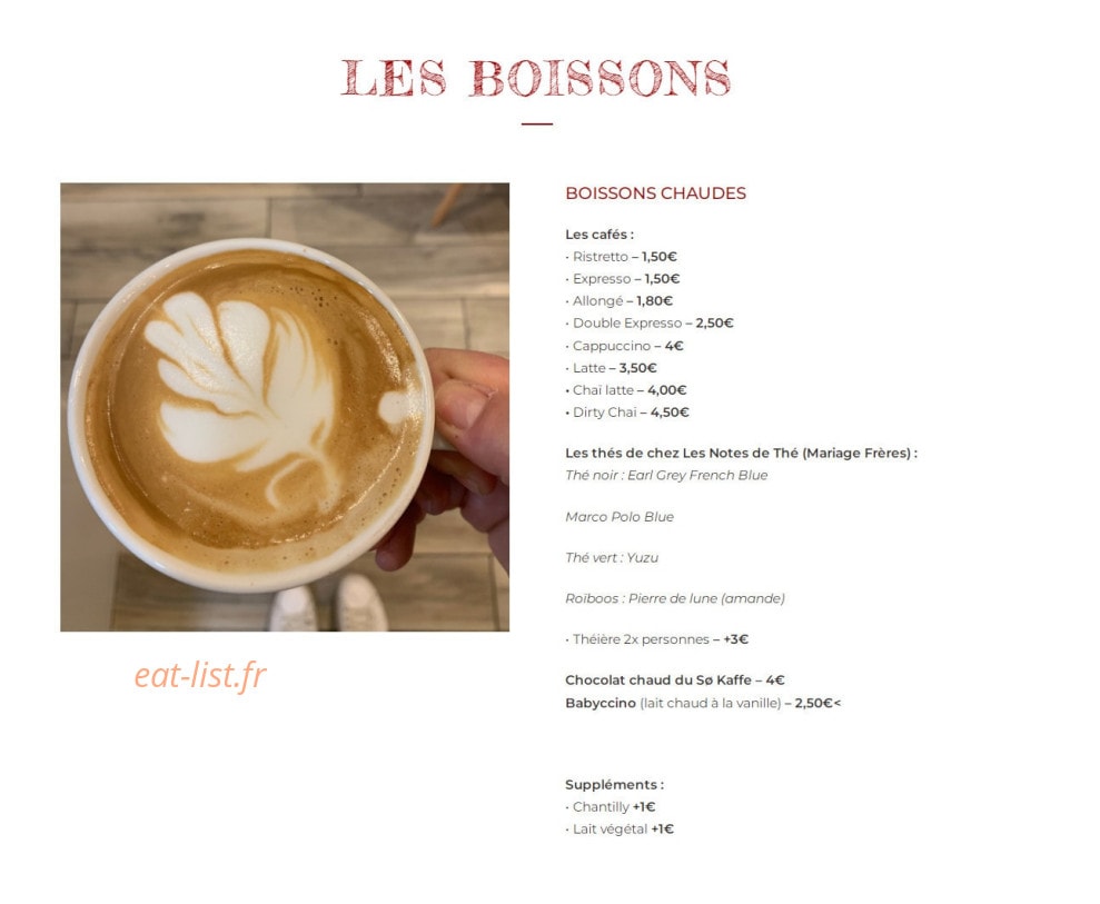 Sø Kaffe — carte page 3