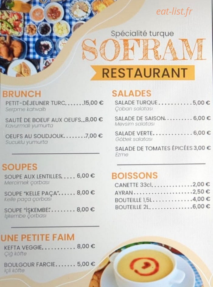 Sofram — carte page 2