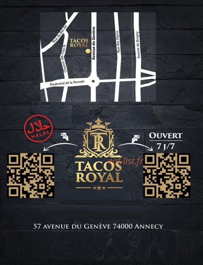 Tacos royal — carte page 4