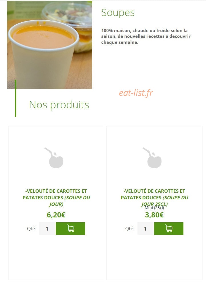 Urban Food — carte page 5