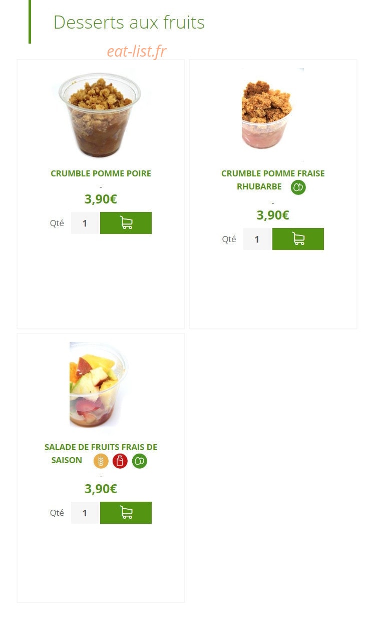 Urban Food — carte page 10