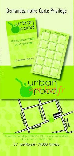 Urban Food — carte page 6