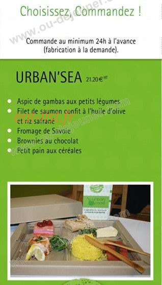 Urban Food — carte page 8