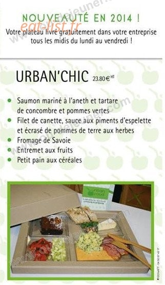 Urban Food — carte page 9