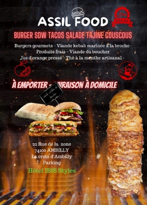 Assil food — carte page 1