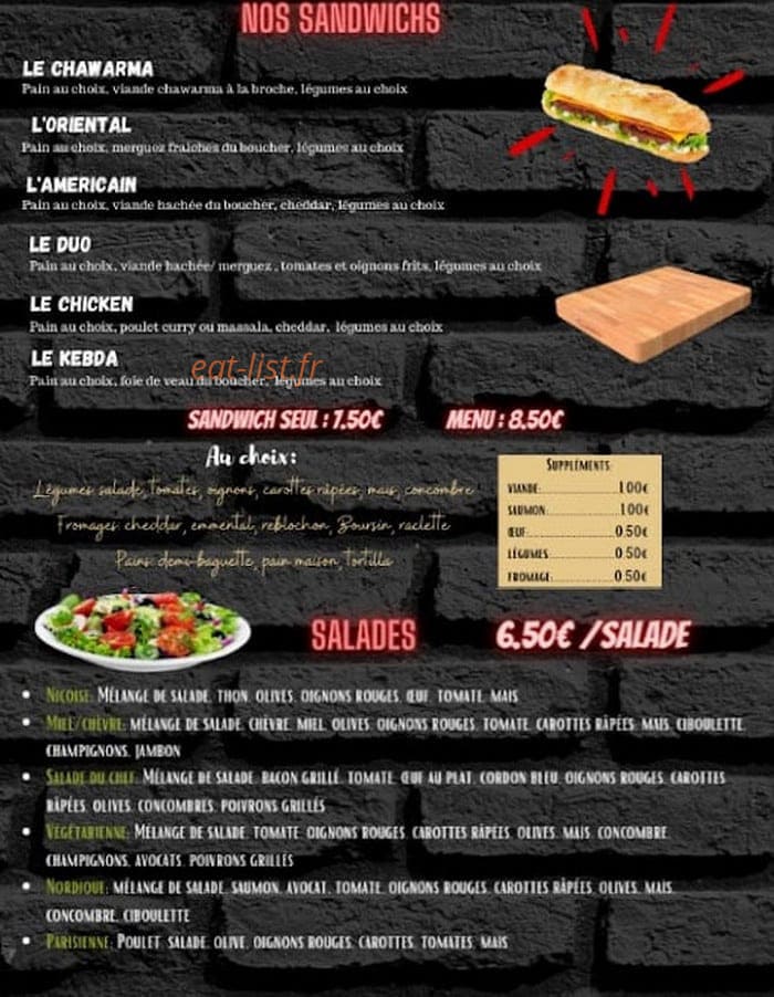Assil food — carte page 7