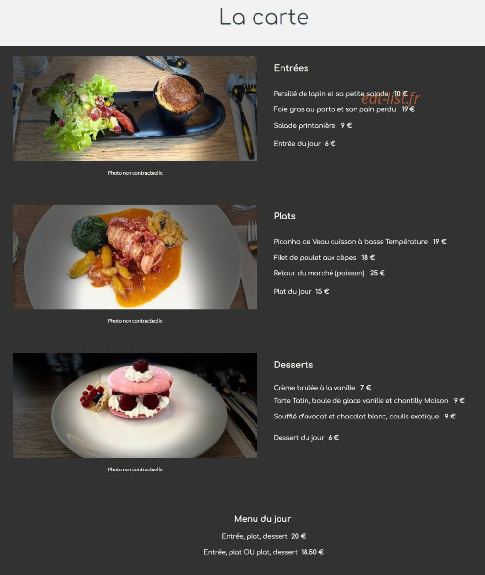 Comptoir des Criques & CO — carte page 1