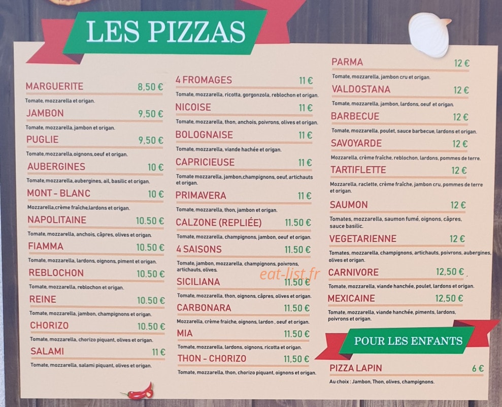 La Bolognèse — carte page 1