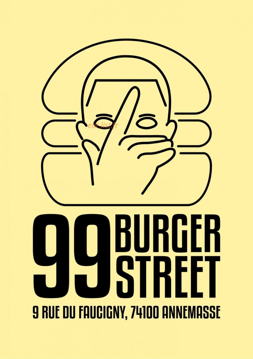 99 Burger Street — carte page 1