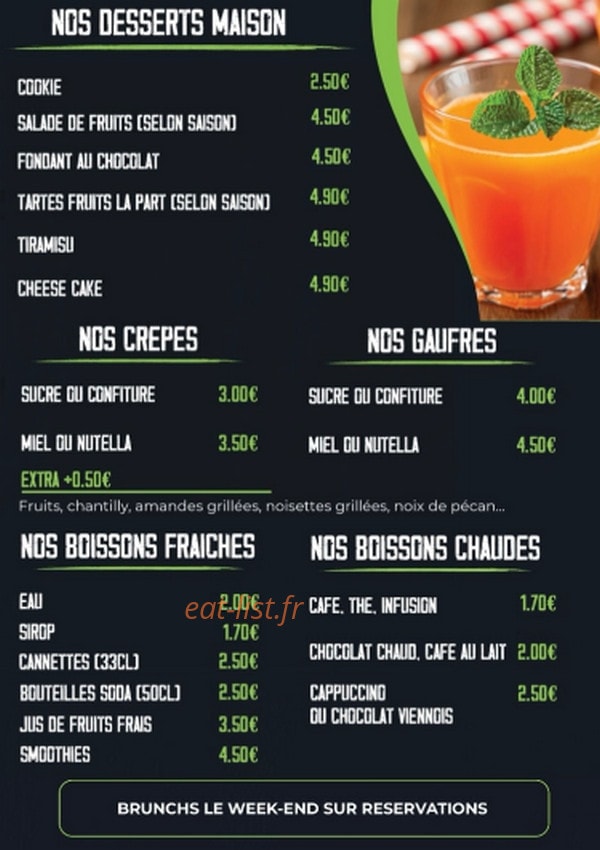 A la fresh — carte page 4