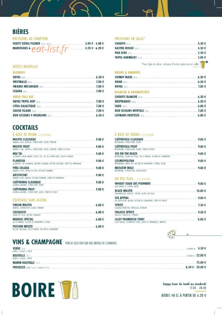 Au Fût et à mesure — carte page 2