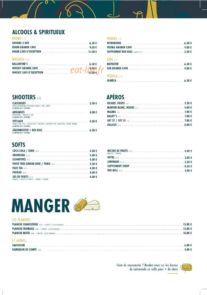 Au Fût et à mesure — carte page 1