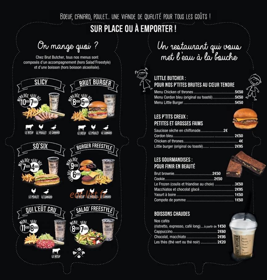 Brut Butcher — carte page 1