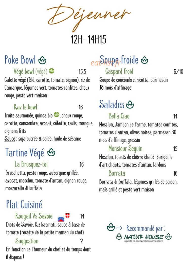 Café Ernesto — carte page 2