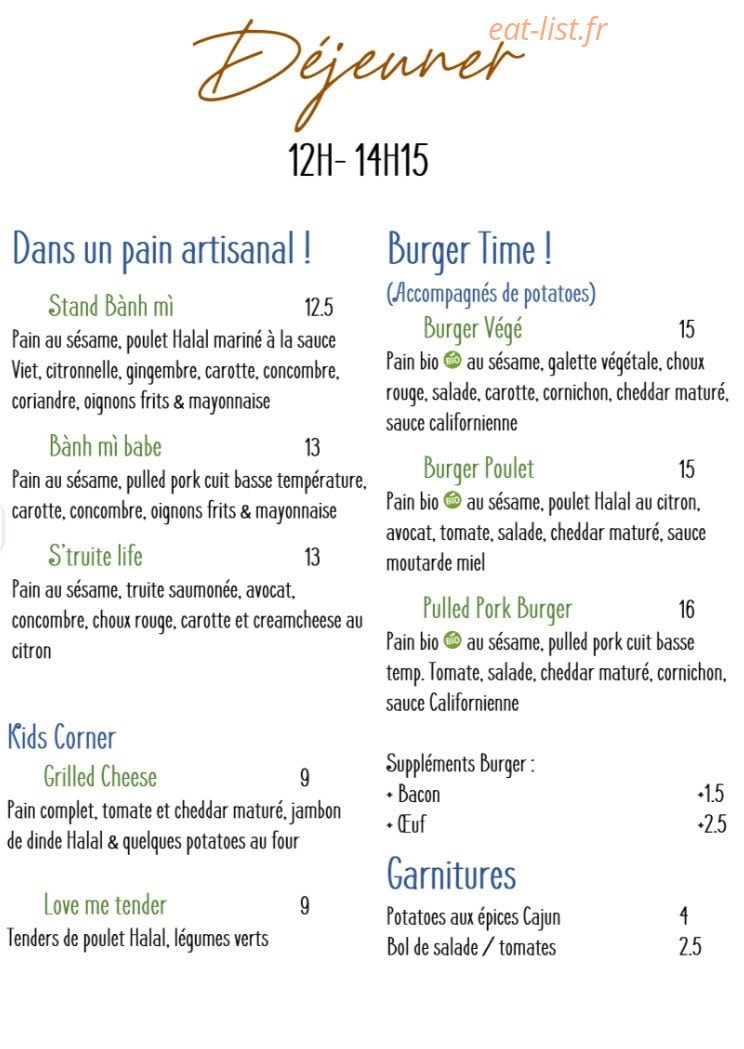 Café Ernesto — carte page 3