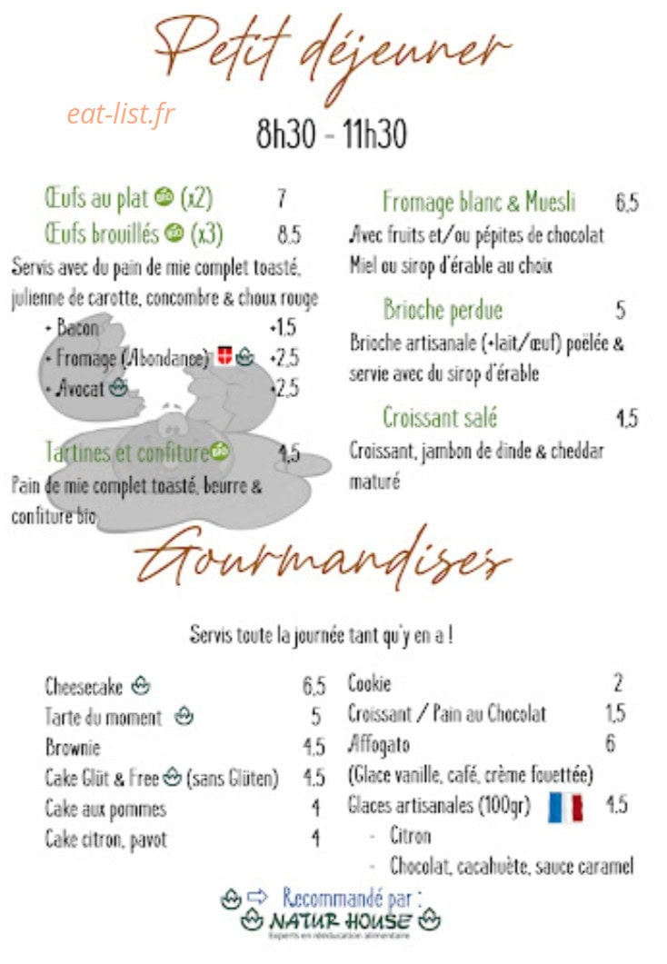 Café Ernesto — carte page 1