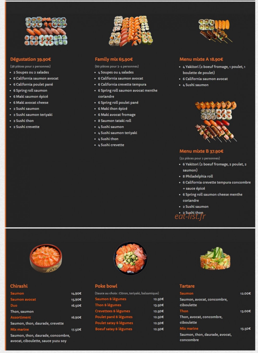 E-Sushi — carte page 3