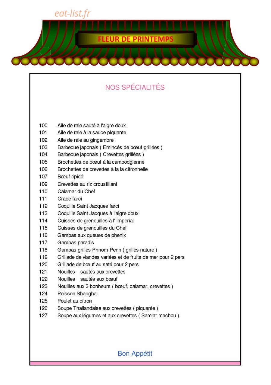 Fleur de Printemps — carte page 5