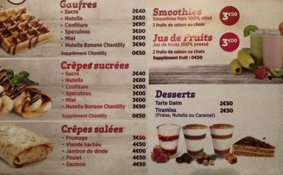 H'burger — carte page 3
