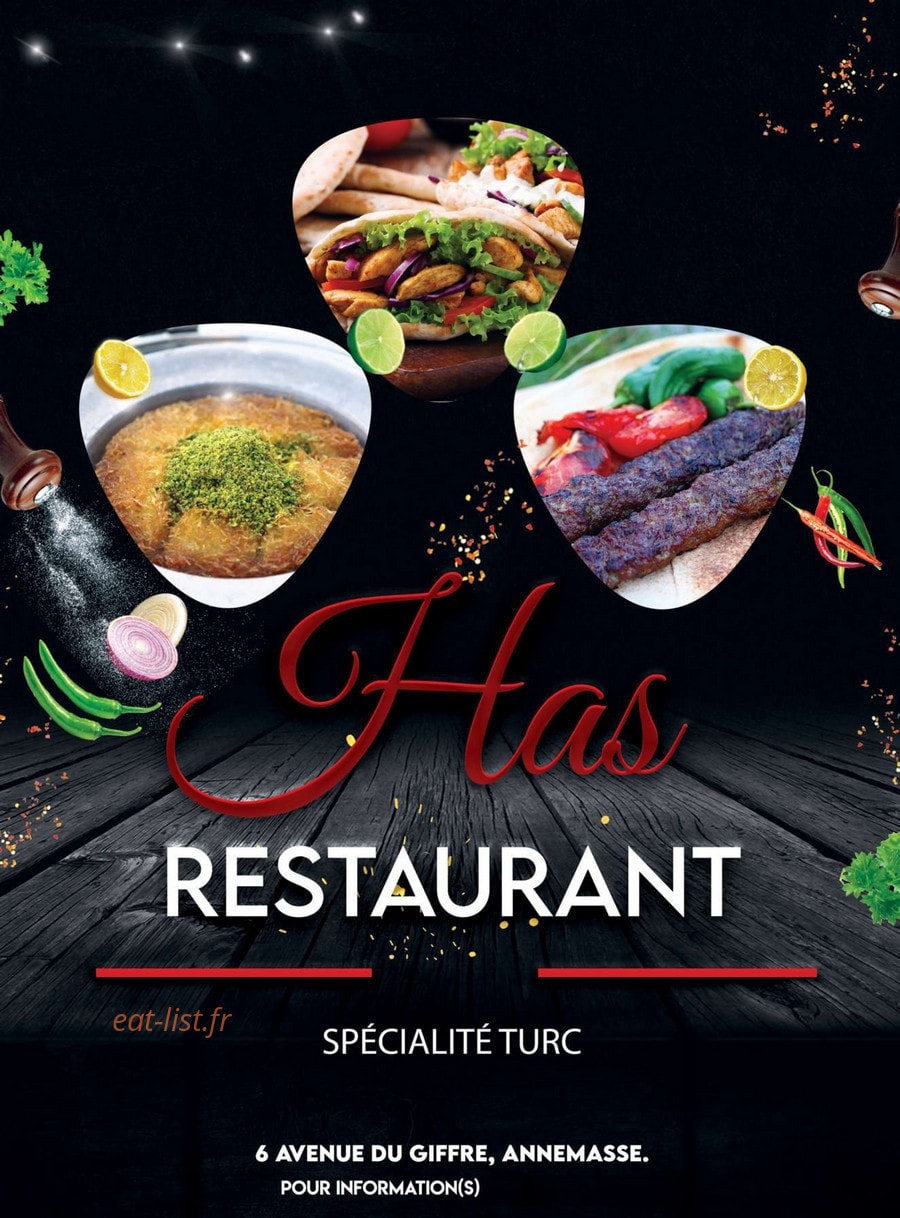 Has Restaurant — carte page 1