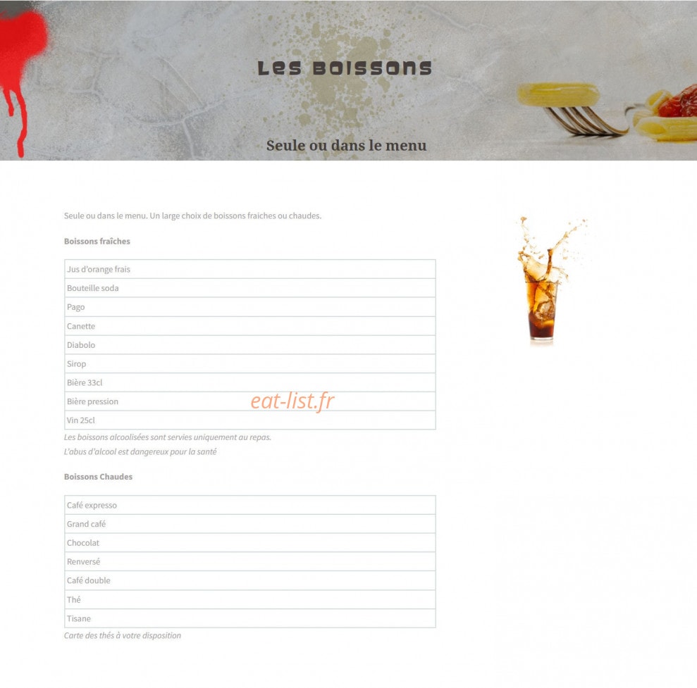 La Friandine — carte page 7
