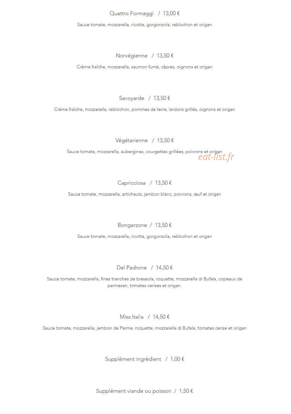 La table Meli — carte page 3