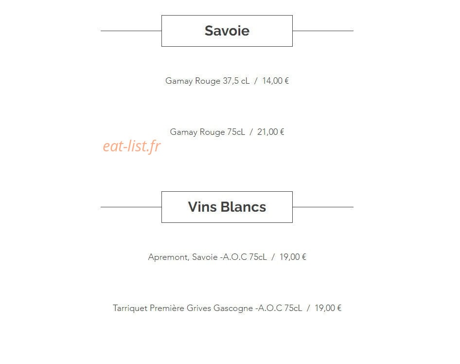 La table Meli — carte page 12