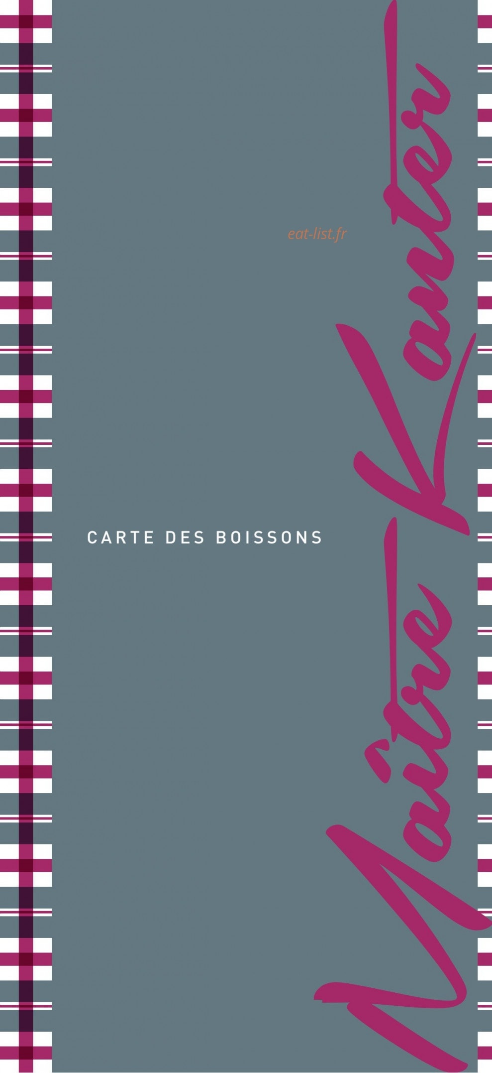La Taverne de Maitre Kanter — carte page 7