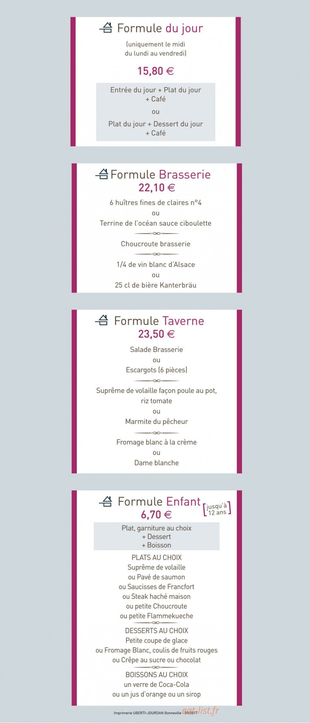 La Taverne de Maitre Kanter — carte page 6