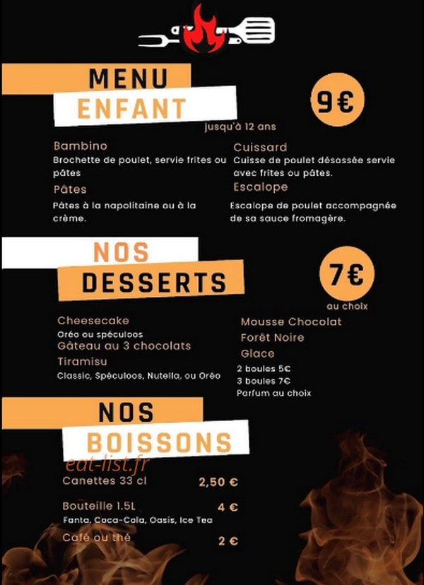 Le Fourneau Grill — carte page 2