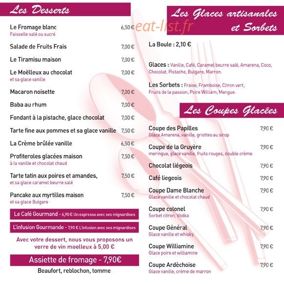 Les Papilles — carte page 3