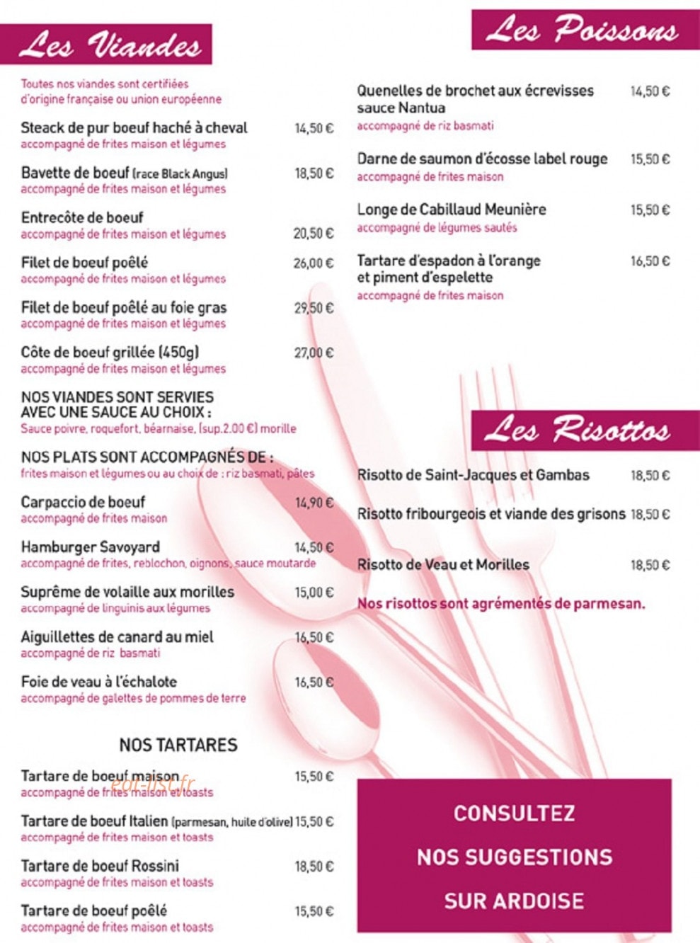 Les Papilles — carte page 2