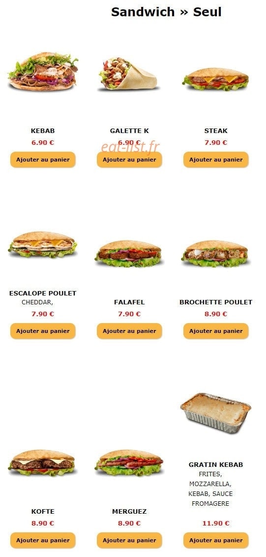 Okebab — carte page 7