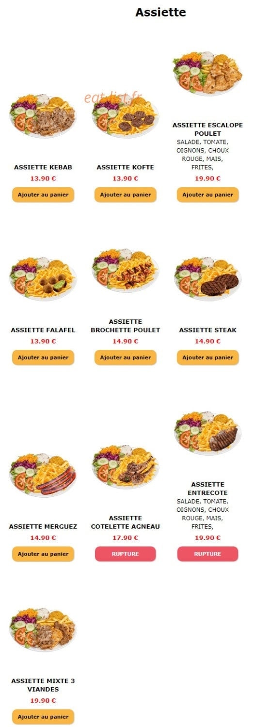 Okebab — carte page 9